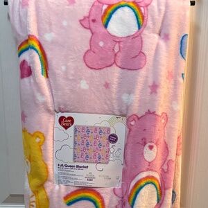 HTF Queen Care Bears Blanket Throw